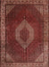 Traditional Rust Pink Medallion Rug, tr1576