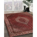 Machine Washable Traditional Rust Pink Rug in a Family Room, wshtr1576
