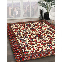 Traditional Saffron Red Persian Rug, tr1577