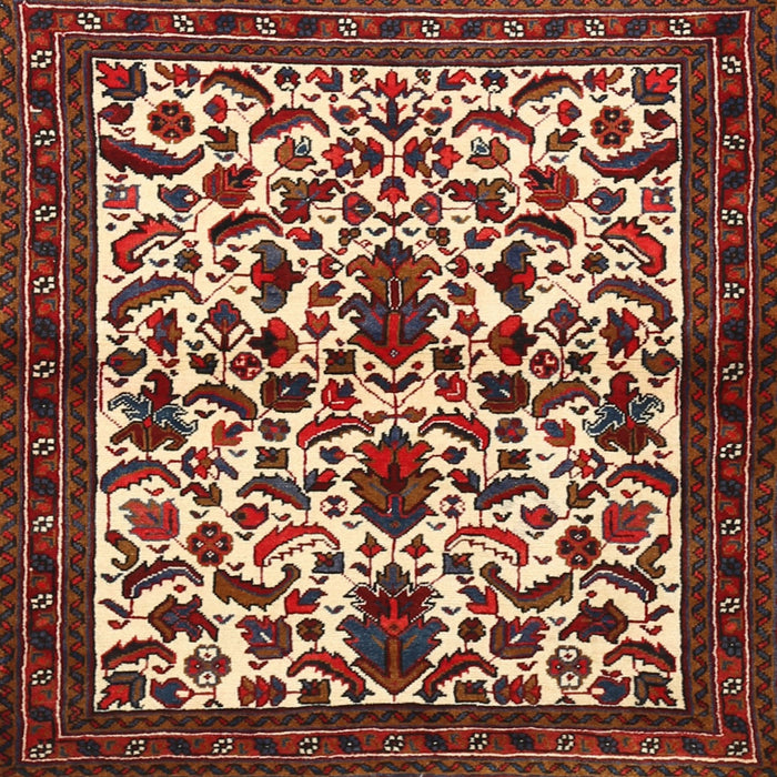 Round Machine Washable Traditional Saffron Red Rug, wshtr1577