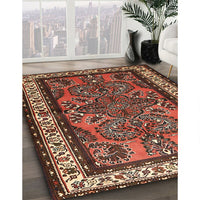 Traditional Saffron Red Persian Rug, tr1578