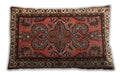 Traditional Classic Rectangular Saffron Red Lumbar Throw Pillow, 13 inch by 19 inch, lbtr1578