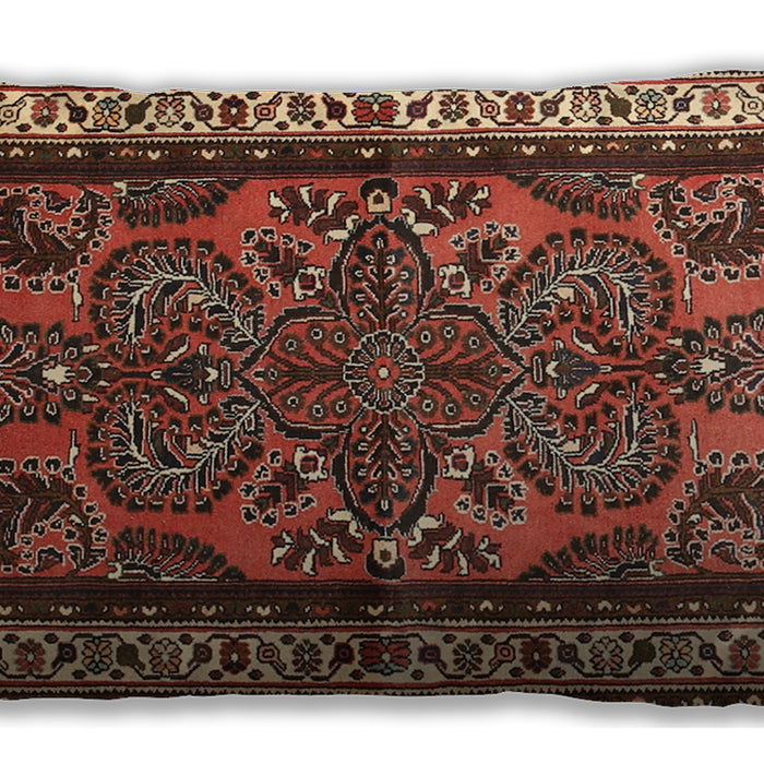 Traditional Classic Rectangular Saffron Red Lumbar Throw Pillow, 13 inch by 19 inch, lbtr1578