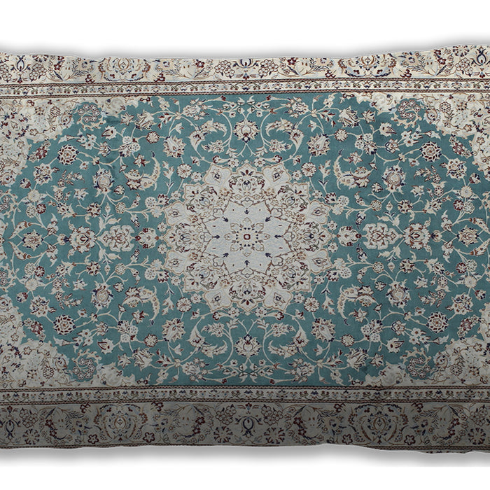 Traditional Classic Rectangular White Gold Lumbar Throw Pillow, 13 inch by 19 inch, lbtr157