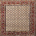 Square Traditional Red Brown Persian Rug, tr1580