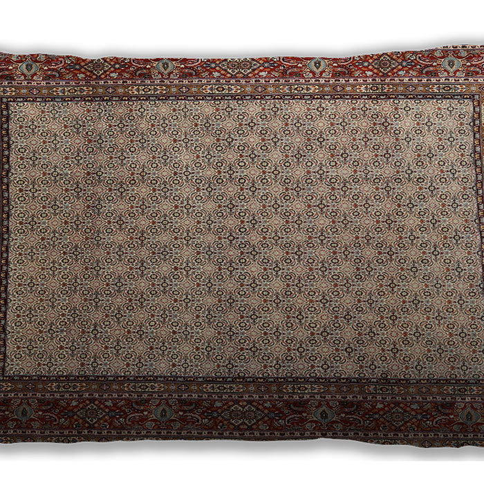 Traditional Classic Rectangular Red Brown Lumbar Throw Pillow, 13 inch by 19 inch, lbtr1580