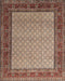 Machine Washable Traditional Red Brown Rug, wshtr1580