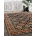 Machine Washable Traditional Bakers Brown Rug in a Family Room, wshtr1581