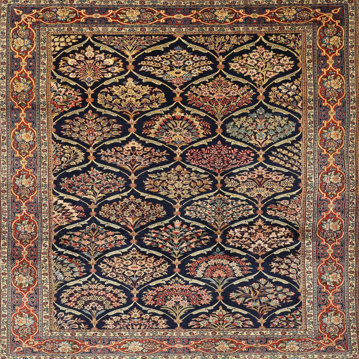 Square Traditional Bakers Brown Persian Rug, tr1581