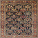 Square Traditional Bakers Brown Persian Rug, tr1581