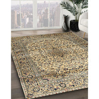 Traditional Reddish Brown Medallion Rug, tr1582