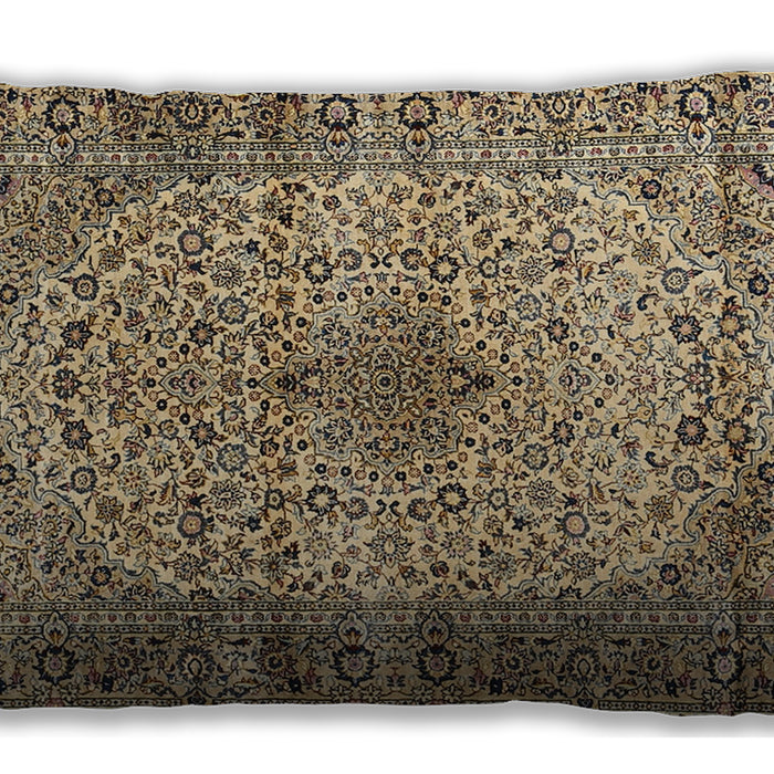 Traditional Classic Rectangular Sepia Brown Lumbar Throw Pillow, 13 inch by 19 inch, lbtr1582