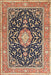 Traditional Red Brown Medallion Rug, tr1584