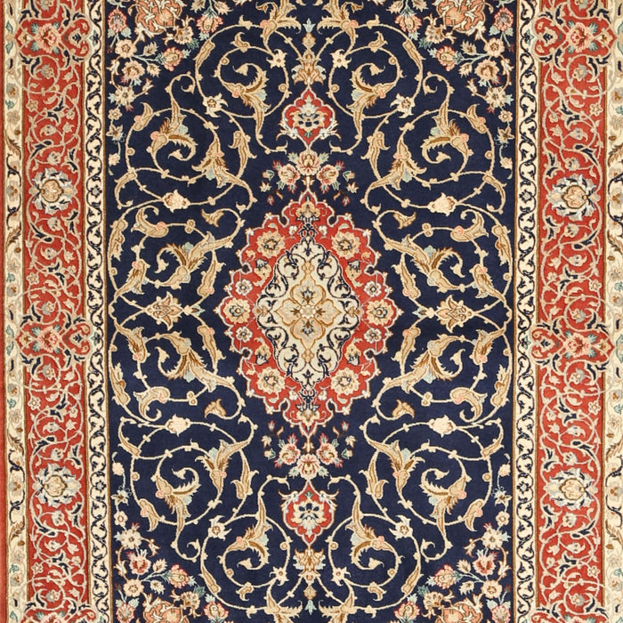 Traditional Red Brown Medallion Rug, tr1584