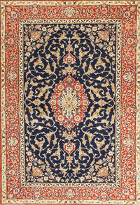 Machine Washable Traditional Red Brown Rug, wshtr1584