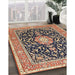 Machine Washable Traditional Red Brown Rug in a Family Room, wshtr1584