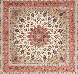 Machine Washable Traditional Deep Peach Orange Rug, wshtr1585