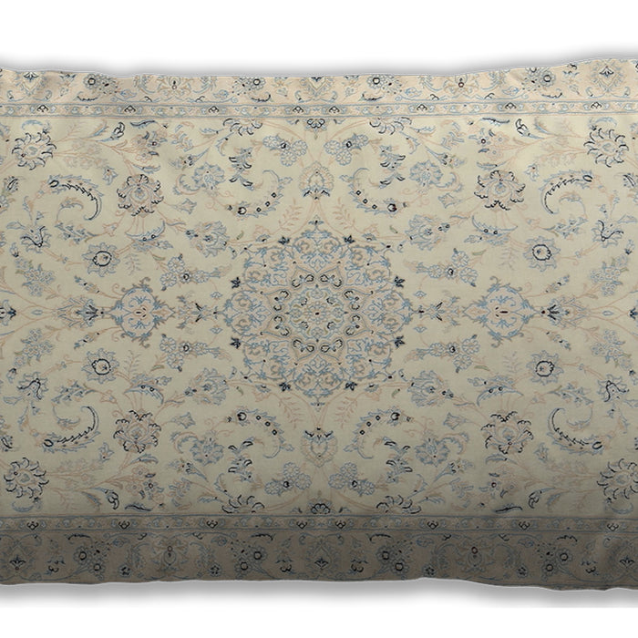 Traditional Classic Rectangular Tan Brown Lumbar Throw Pillow, 13 inch by 19 inch, lbtr1589