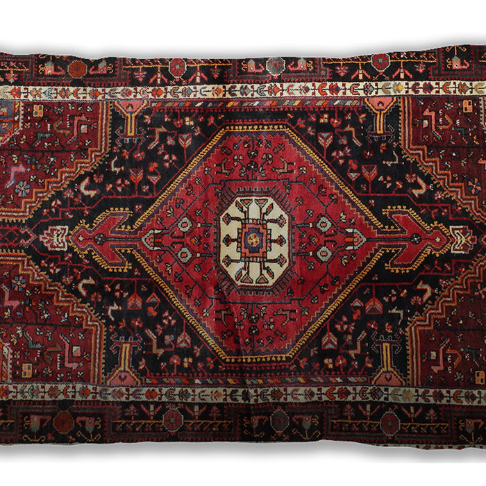 Traditional Classic Rectangular Saffron Red Lumbar Throw Pillow, 13 inch by 19 inch, lbtr158