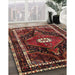 Traditional Saffron Red Persian Rug in Family Room, tr158