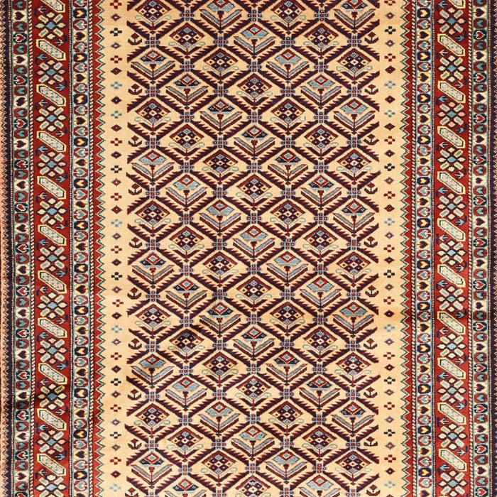 Traditional Saffron Red Persian Rug, tr1590