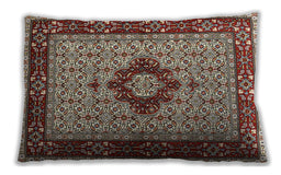 Traditional Classic Rectangular Tan Brown Lumbar Throw Pillow, 13 inch by 19 inch, lbtr1591