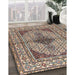 Traditional Reddish Brown Persian Rug in Family Room, tr1592