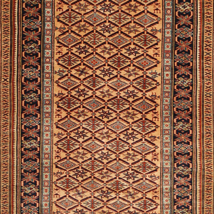Machine Washable Traditional Saffron Red Rug, wshtr1594