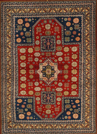 Machine Washable Traditional Deep Red Rug, wshtr1595