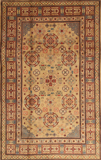 Machine Washable Traditional Mahogany Brown Rug, wshtr1596