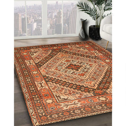Traditional Red Persian Rug in Family Room, tr1597