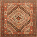 Square Traditional Red Persian Rug, tr1597