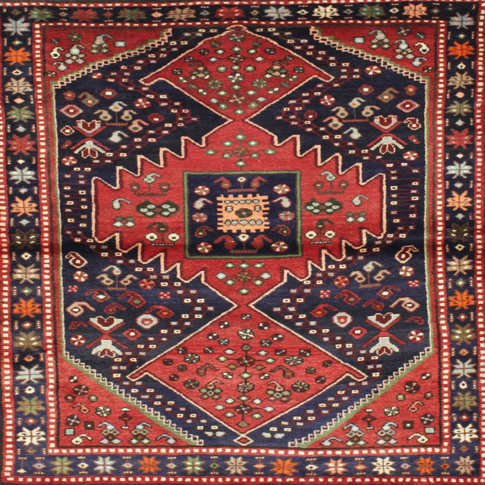 Square Traditional Red Persian Rug, tr159
