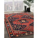 Traditional Red Persian Rug in Family Room, tr159