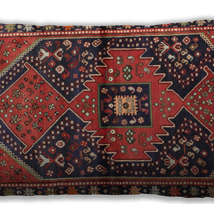 Traditional Classic Rectangular Tomato Red Lumbar Throw Pillow, 13 inch by 19 inch, lbtr159