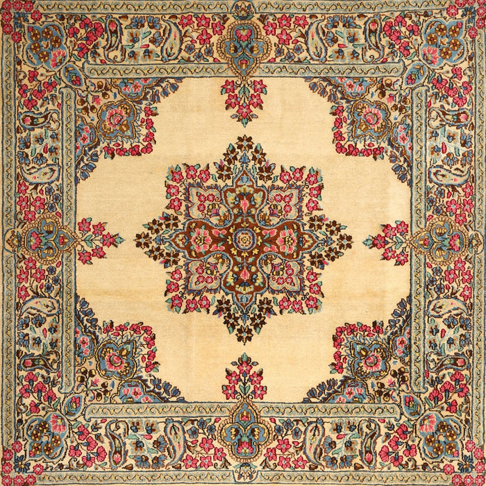 Traditional Sienna Brown Medallion Rug, tr1600