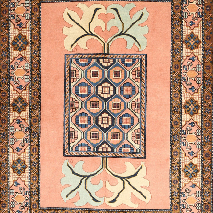 Traditional Chestnut Brown Persian Rug, tr1604