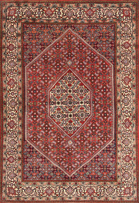 Machine Washable Traditional Tomato Red Rug, wshtr1606