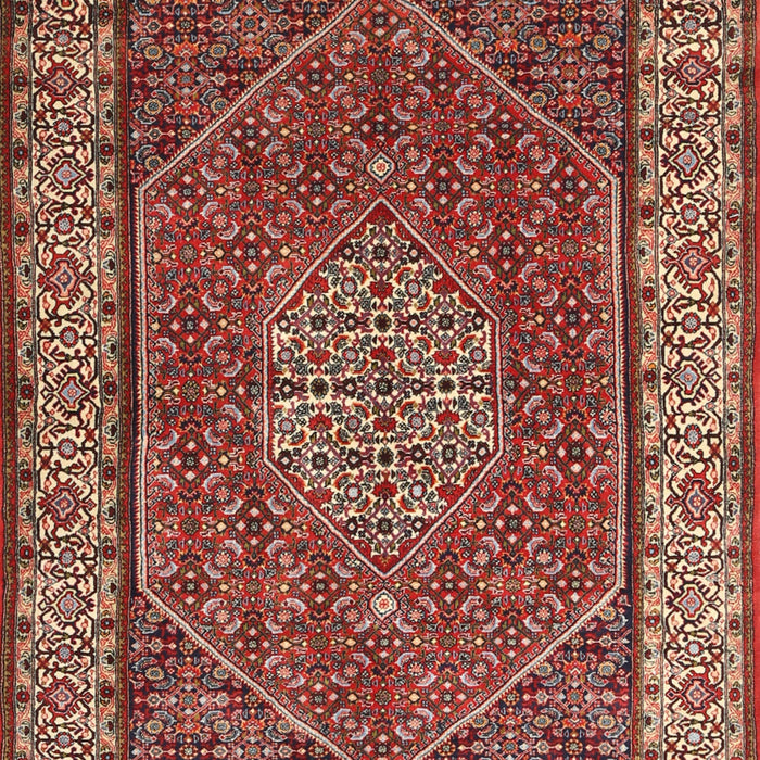 Machine Washable Traditional Tomato Red Rug, wshtr1606