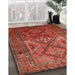 Machine Washable Traditional Orange Rug in a Family Room, wshtr1607