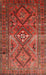 Machine Washable Traditional Orange Rug, wshtr1607