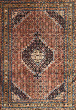 Machine Washable Traditional Orange Salmon Pink Rug, wshtr1608