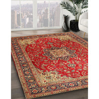 Traditional Brown Medallion Rug, tr1609