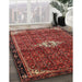 Machine Washable Traditional Tomato Red Rug in a Family Room, wshtr160