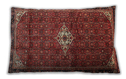 Traditional Classic Rectangular Tomato Red Lumbar Throw Pillow, 13 inch by 19 inch, lbtr160