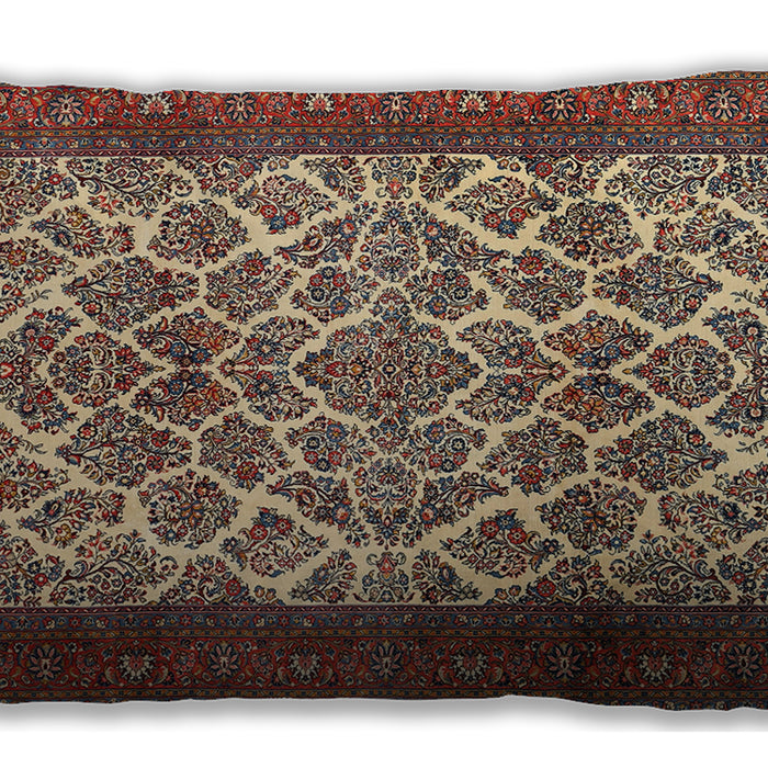 Traditional Classic Rectangular Camel Brown Lumbar Throw Pillow, 13 inch by 19 inch, lbtr1612