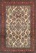 Machine Washable Traditional Camel Brown Rug, wshtr1612