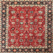Square Traditional Camel Brown Persian Rug, tr1614