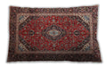 Traditional Classic Rectangular Saffron Red Lumbar Throw Pillow, 13 inch by 19 inch, lbtr1615