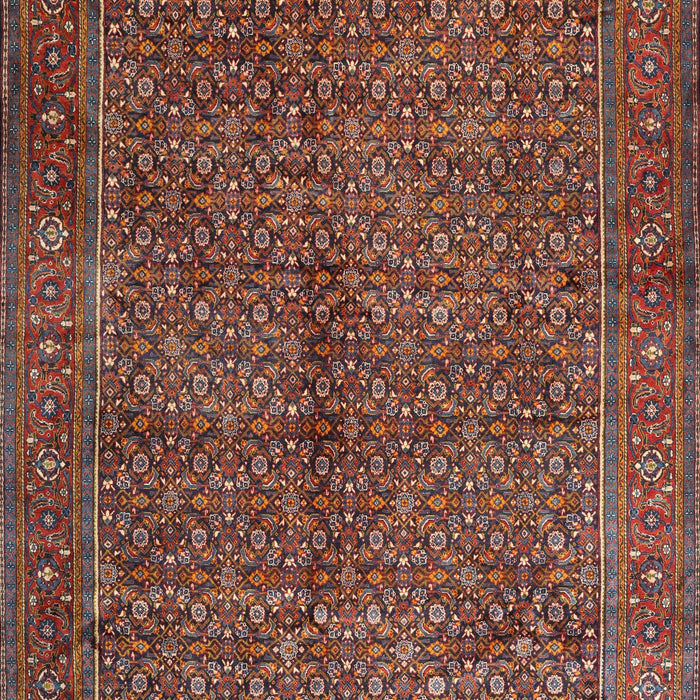 Machine Washable Traditional Saffron Red Rug, wshtr1616
